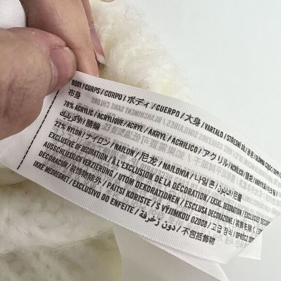 Abercrombie Fitch Cream Fuzzy Knit sweater NWT Size M - Picture 4 of 4